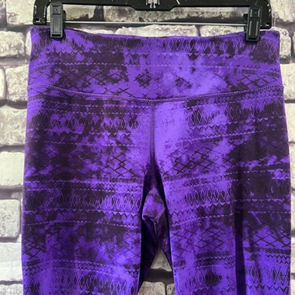 Tangerine Purple Pull On Elastic Waist Crops Size Medium - Picture 2 of 7
